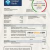 Liberia Global bank statement template in Word and PDF format