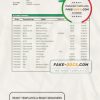 Libya Sahara Bank statement template in Word and PDF format