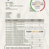 Liechtenstein LGT Bank statement template in Word and PDF format