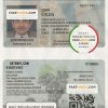 MEXICO Baja California driving licence template scan effect