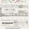 Moldova Gas utility bill template, fully editable in PSD format scan