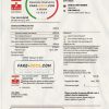 Monaco SMEG electricity utility bill template in Word and PDF format