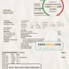 Palestine Electric Company (PEC) utility bill template in Word and PDF format