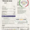 Philippines Globe Business utility bill template in Word and PDF format