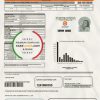 Philippines Meralco electricity utility bill template in Word and PDF format, version 2