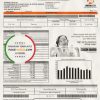 Philippines Meralco electricity utility bill template, fully editable in PSD format scan