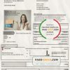 Portugal EDP electricity utility bill template in Word and PDF format