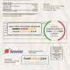 Senegal Senelec Agence Sacré Coeur Company electricity utility bill template in Word and PDF format