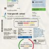 Singapore City Gas utility bill template, fully editable in PSD format scan