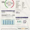 Singapore Iswitch energy utility bill template, fully editable in PSD format scan