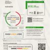 Singapore StarHub utility bill template in Word and PDF format