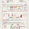 Spain EDP Energia utility bill template in Word and PDF format