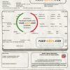 Spain Feníe Energía utility bill template in Word and PDF format