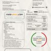 Spain Movistar Fusion telecom operator utility bill document in Word and PDF format