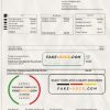 Sweden Com Hem utility bill template in Word and PDF format