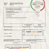 Sweden NVSH Energi utility bill template in Word and PDF format
