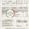 Switzerland Repower AG utility bill template, fully editable in Word and PDF format
