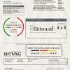 Syria HOVAG Company electricity utility bill template in Word and PDF format