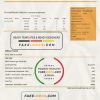Tajikistan Barqi Tojik Company electricity utility bill template in Word and PDF format