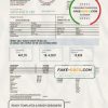 Turkey Gediz Elektrik utility bill template in Word and PDF format, fully editable