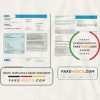USA COX utility bill template in Word and PDF format