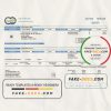 USA California City of Oxnard utility bill template in Word and PDF format