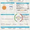 USA California Directv utility bill template in Word and PDF format, good for address prove