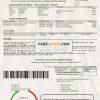 USA California Escondido City of Choice utility bill template in Word and PDF format
