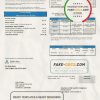 USA California Golden State Water Company utility bill template in .doc and .pdf format