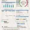 USA California Liberty Utilities utility bill template in Word and PDF format