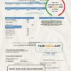 USA California Lincoln Avenue Water Company utility bill template in Word and PDF format