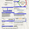 USA City of Sherman utility bill template in Word and PDF format