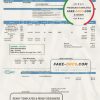USA Colorado Fort Collins Utilities utility bill template in Word and PDF format