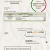 USA Consumers Energy utility bill template in Word and PDF format