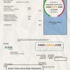 USA Corix Utilities bill template in Word and PDF format