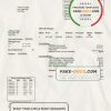 USA Cornwall Electric utility bill template in Word and PDF format