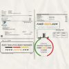 USA DTE Energy utility bill template in Word and PDF format (2 pages)