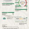 USA ECUA utility bill template in Word and PDF format