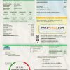 USA Florida City of Edgewater utility bill template in Word and PDF format