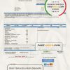 USA Florida City of West Palm Beach utility bill template in Word and PDF format