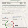 USA Georgia American Water utility bill template in Word and PDF format
