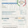 USA Hallsdale-Powell utility bill template in Word and PDF format
