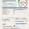USA Indiana SCI REMC utility bill template in Word and PDF format