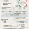 USA Iowa City of Davenport utility bill template in Word and PDF format