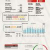 USA Kentucky electricity utility bill template in Word and PDF format