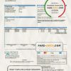 USA Lourdes utility bill template in Word and PDF format