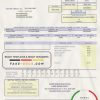 USA Marblehead Municipal Light Department utility bill template in Word and PDF format