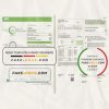 USA Maryland Baltimore Gas and Electric (BGE) utility bill template in Word and PDF format (2 pages)