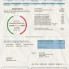 USA Michigan City of Ann Arbor Water Utilities bill template in Word and PDF format