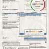 USA Mississippi Dixie Electric utility bill template in Word and PDF format